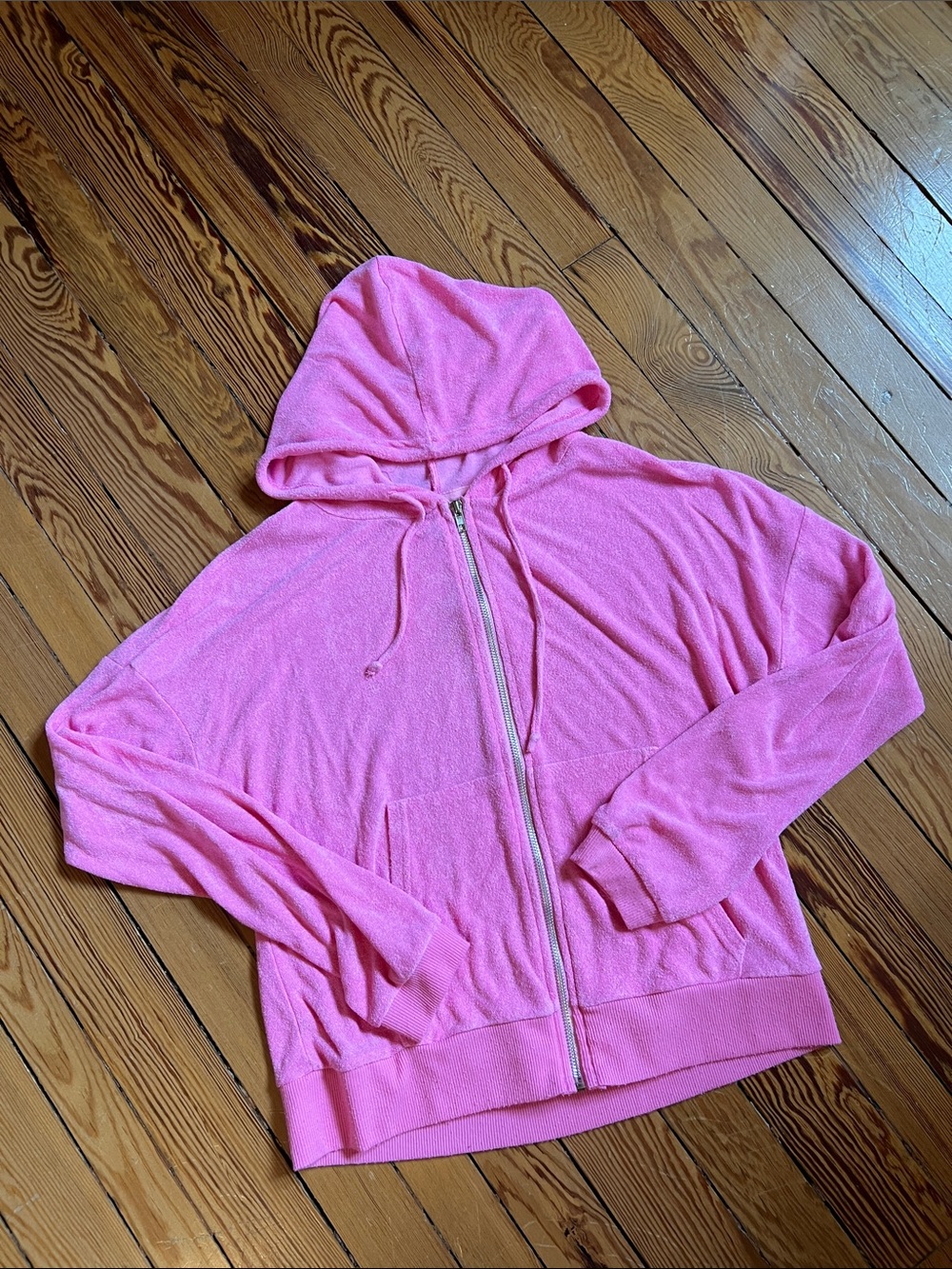 Suzette Collection Terry Cloth Full Zip Hoodie